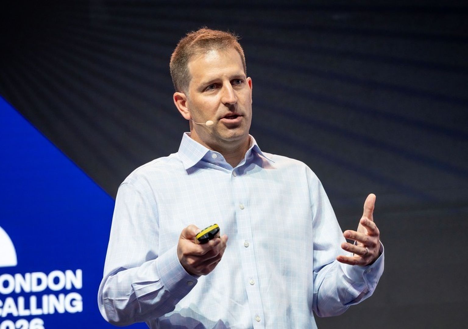 Thomas Alexander presenting at London Calling 2026