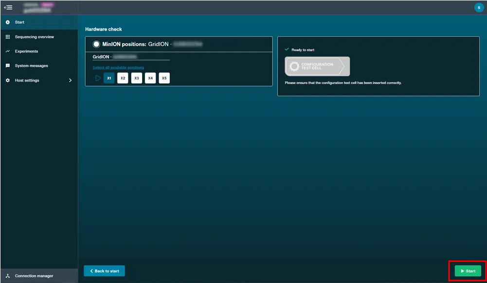 Hardware check click start Hardware check click start