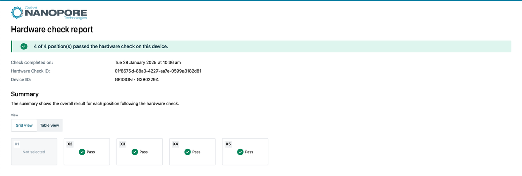 Hardware check-report example 1