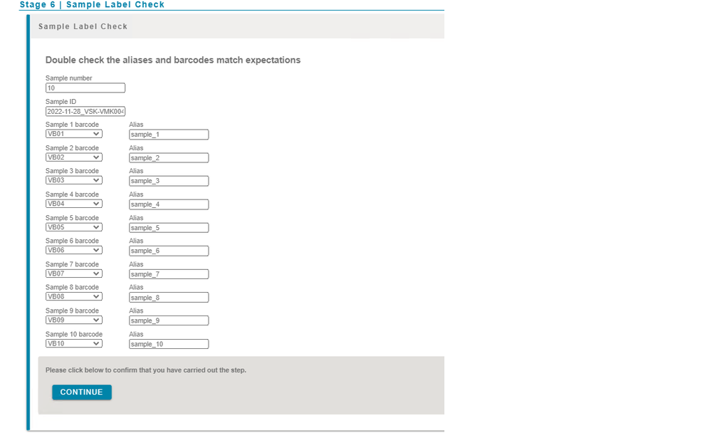 VMK Confirm Selection