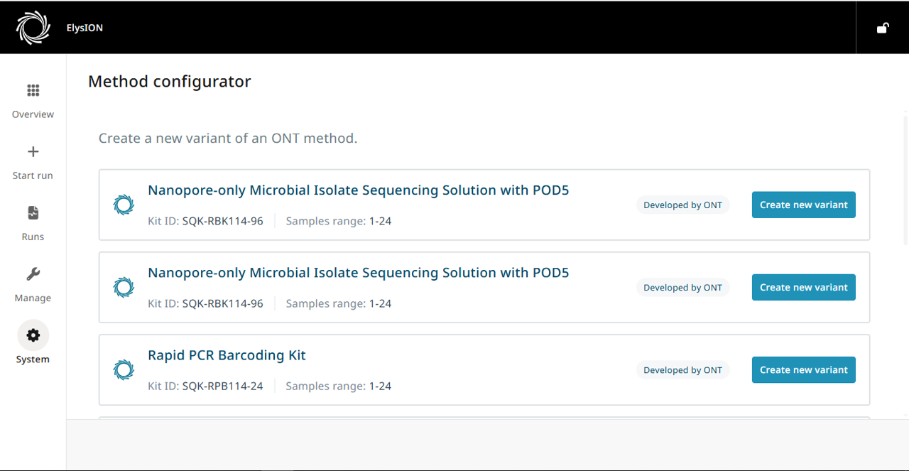 Method configurator