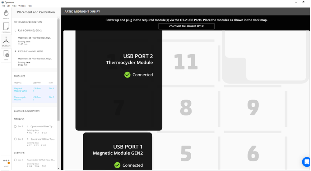 Opentron ensure thermocylcer magnet modules connected Opentron ensure thermocylcer magnet modules connected