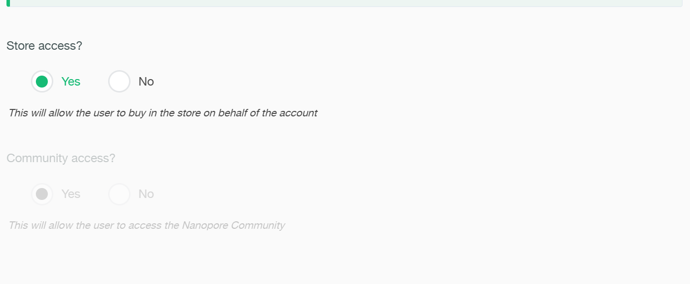 participant store access