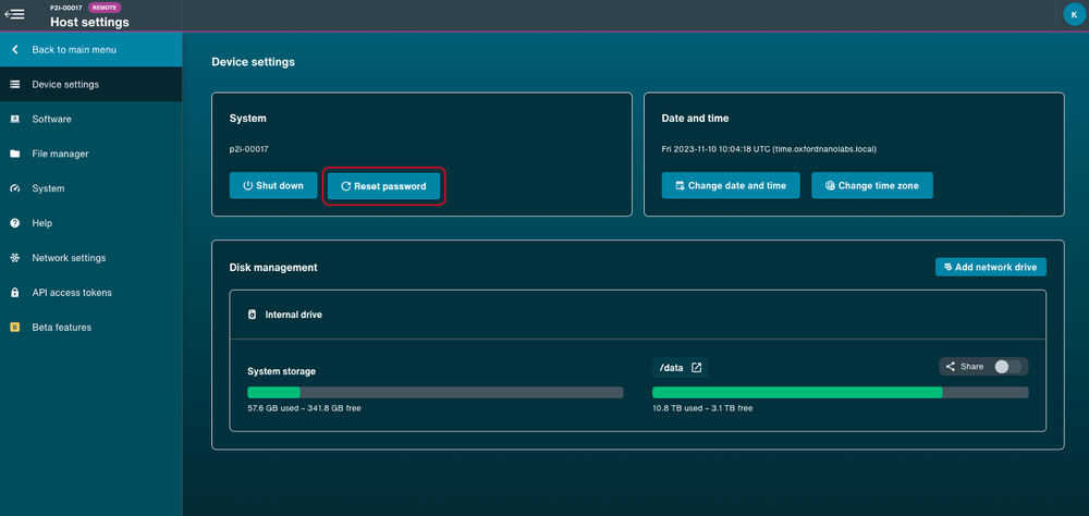 Reset password Reset password