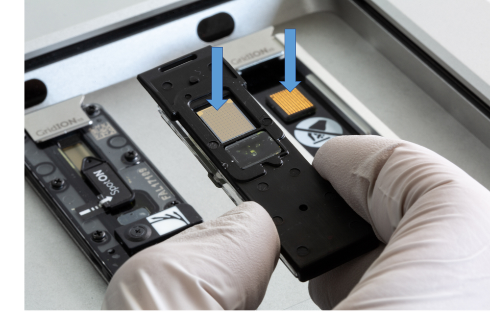 Flongle flow cell contacts