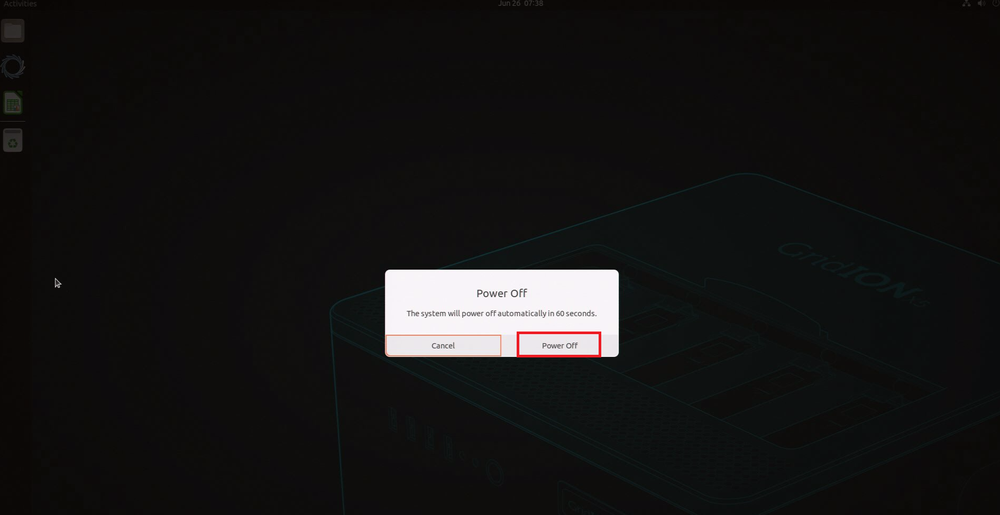 Power off confirm