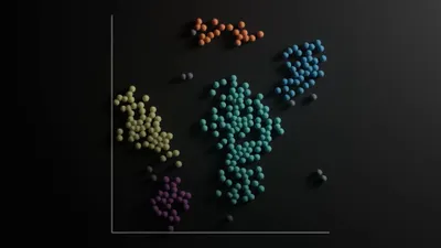 Animation of a UMAP plot showing cell clusters