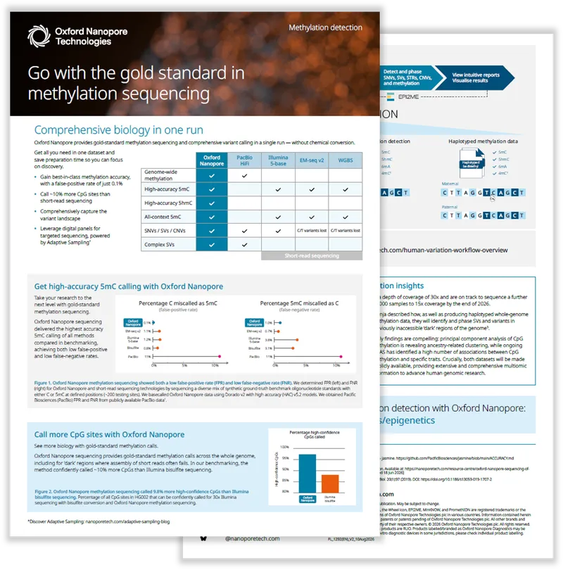 Preview of the methylation flyer