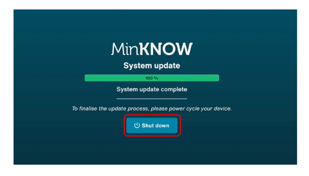 MinKNOW system update reboot MinKNOW system update reboot
