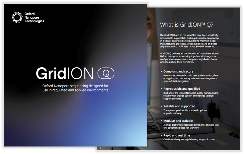 Brochure: GridION Q — 2 pages