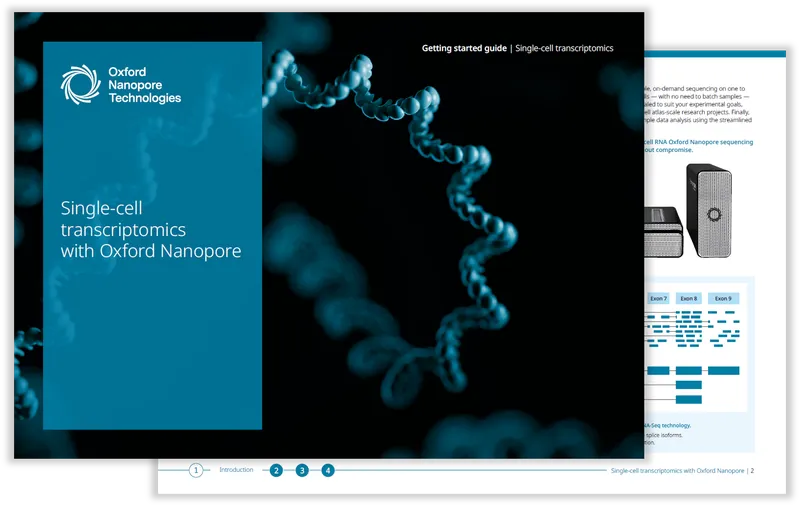 Image of the single-cell getting started guide cover and first page