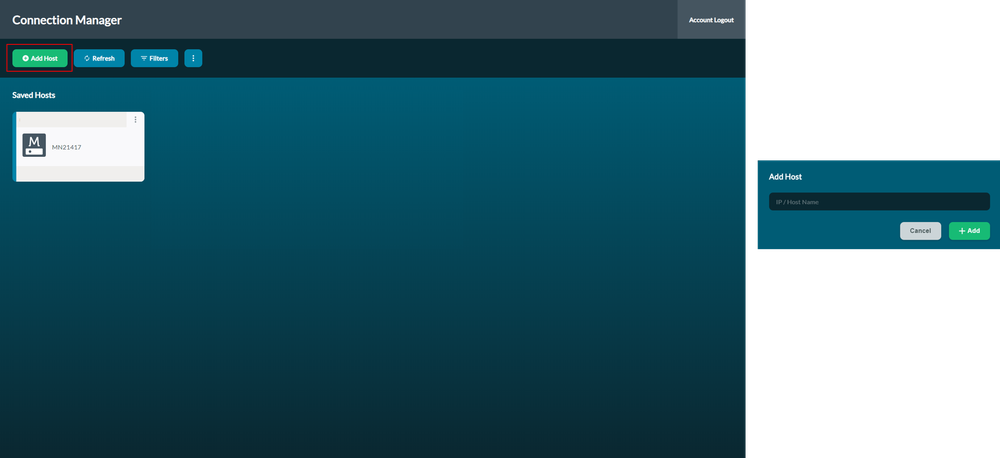 Add host Add host