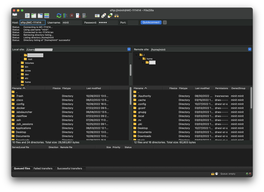 sftp filezilla 3
