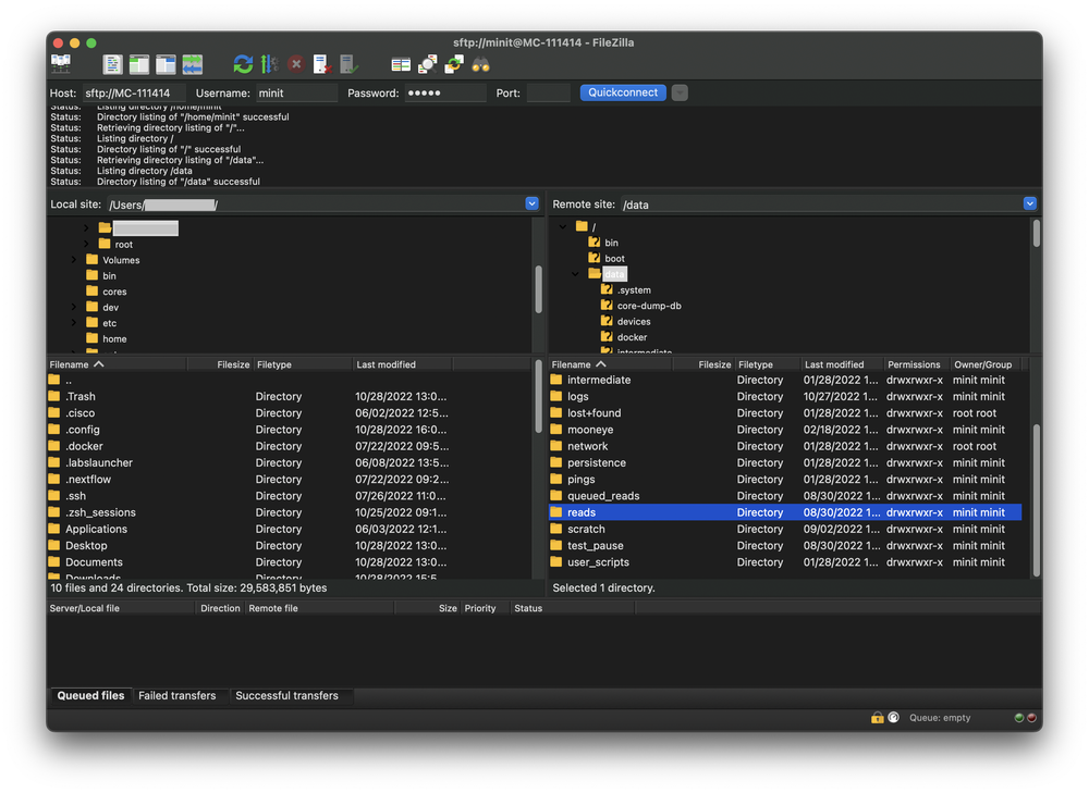 sftp filezilla 4