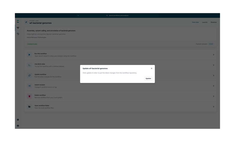 Update workflow