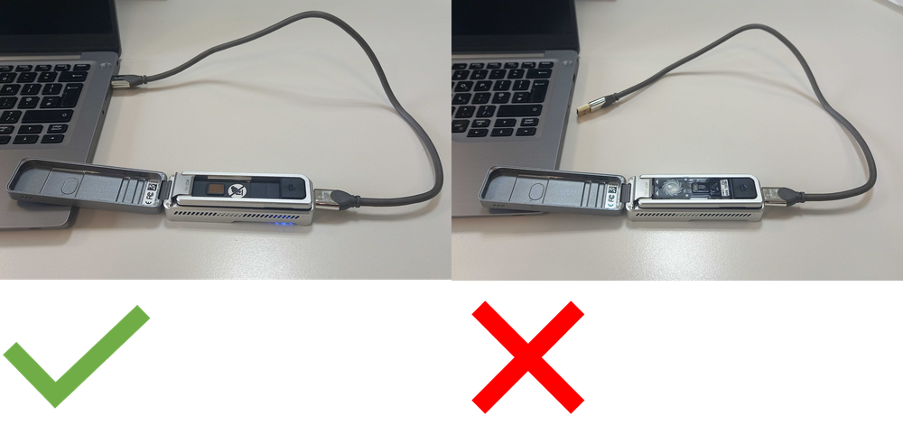 Flow cell adapter insertion