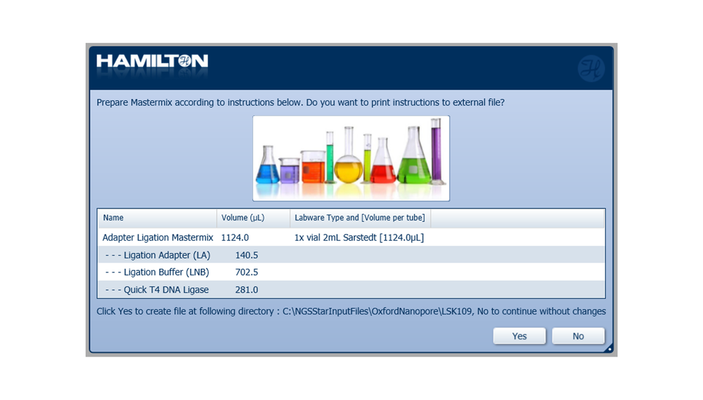 LSK114XL Hamilton Adapter Ligation mastermix