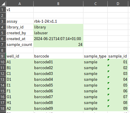 Values which can be altered Values which can be altered