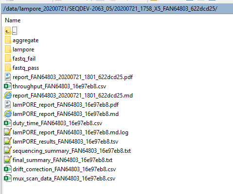 data folder