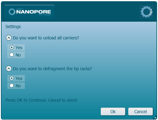 20. Post-Run Cleanup Screen