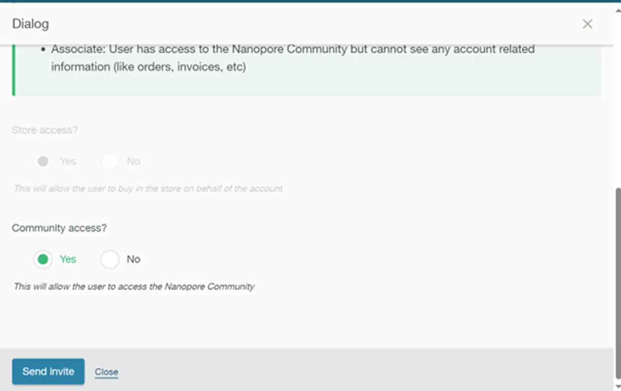 invitation community access