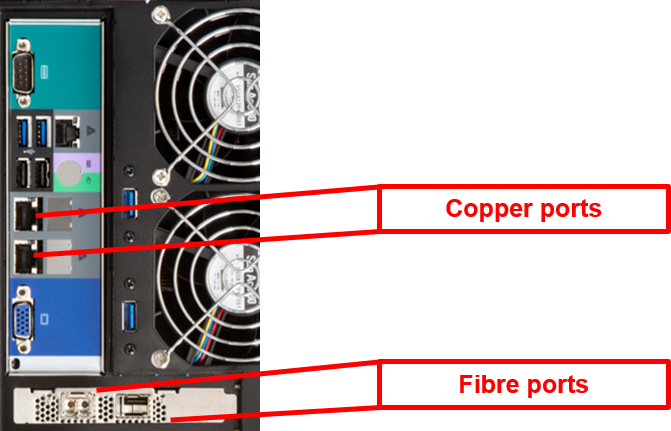 Copper v fibre ports Copper v fibre ports