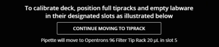 Opentron continue moving to tiprack Opentron continue moving to tiprack