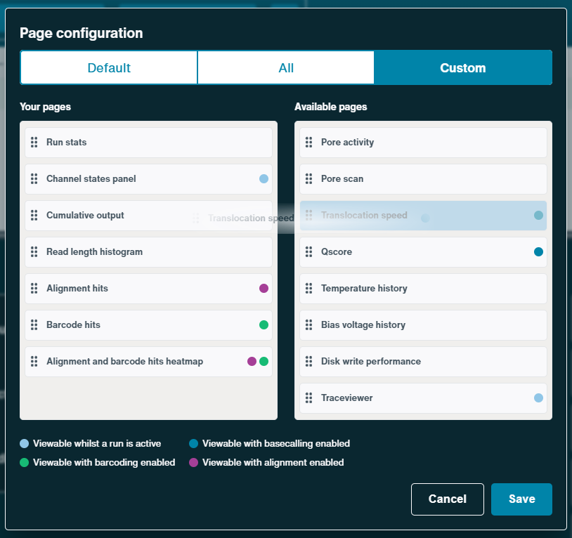 Page configuration custom Page configuration custom