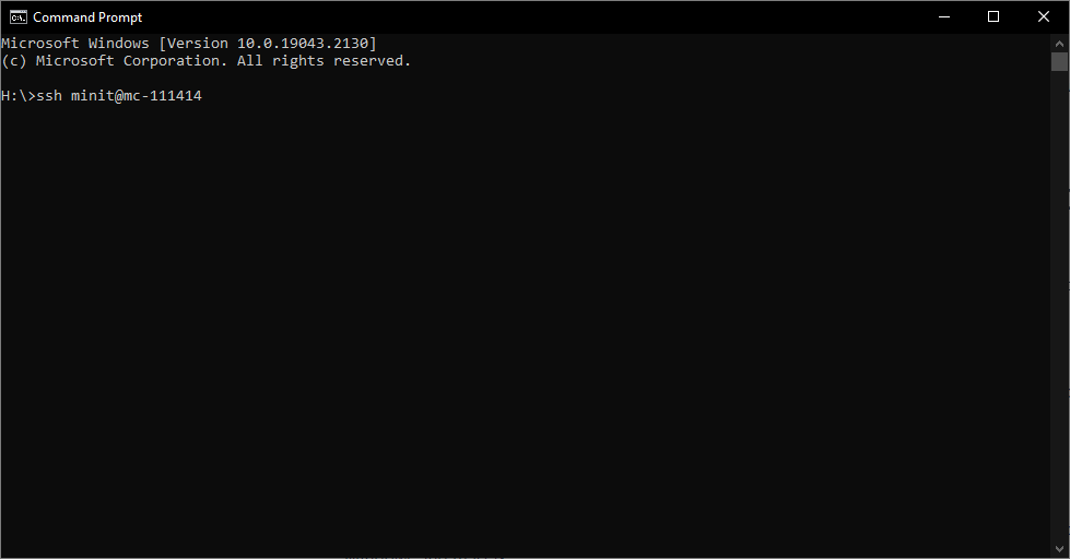 ssh windows cmd 1
